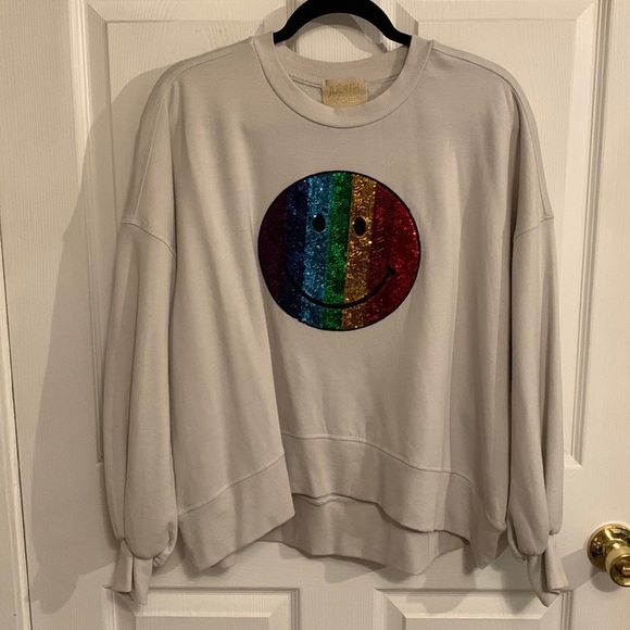 Judith March Women Big Smiles Sequins Pullover - Picture 1 of 12